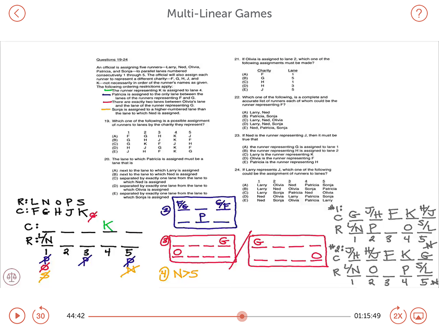 practice lsat logic games with answers